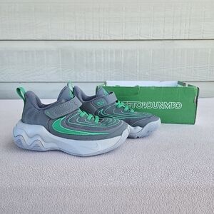 Nike Giannis Immortality 4 Sneaker KC 11C Hook & Loop Grey Green FZ6733-002